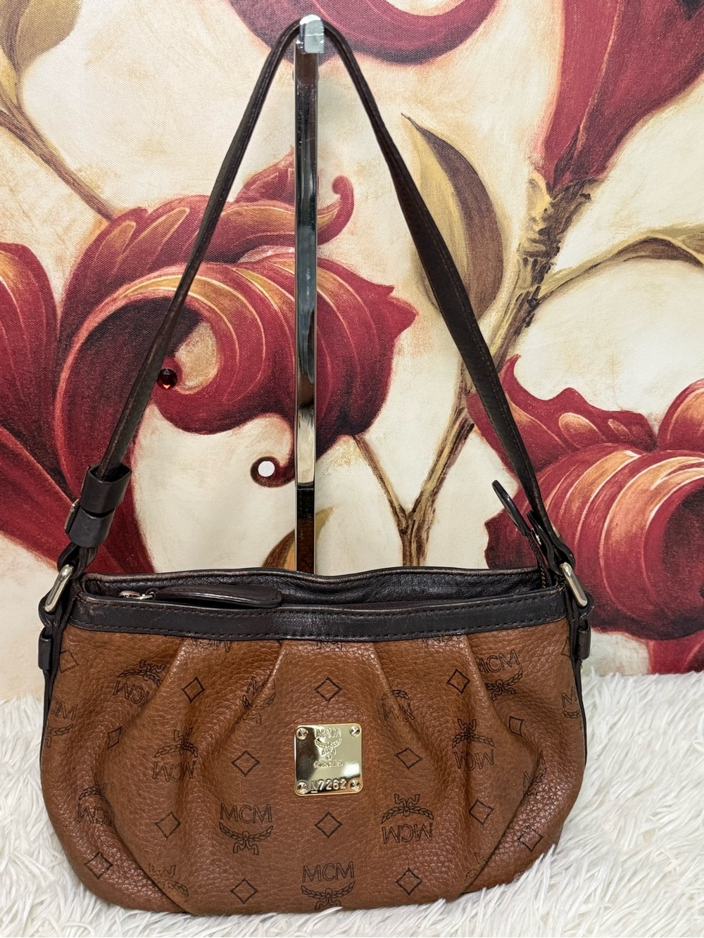 MCM Authentic Visetos Mini Shoulder Bag